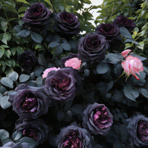 Роза Черная купить по цене от 450р. в интернет-магазине «Посадика» с доставкой почтой в в Новомосковске и по всей России – [изображение №1].